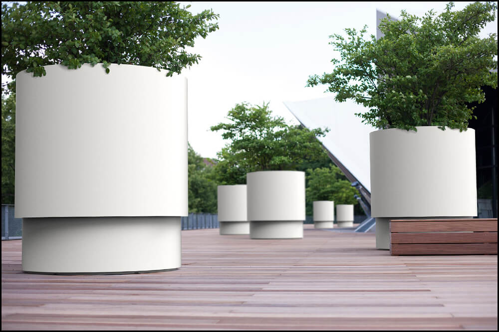 ADEZZ Aluminium and Corten Steel Planters